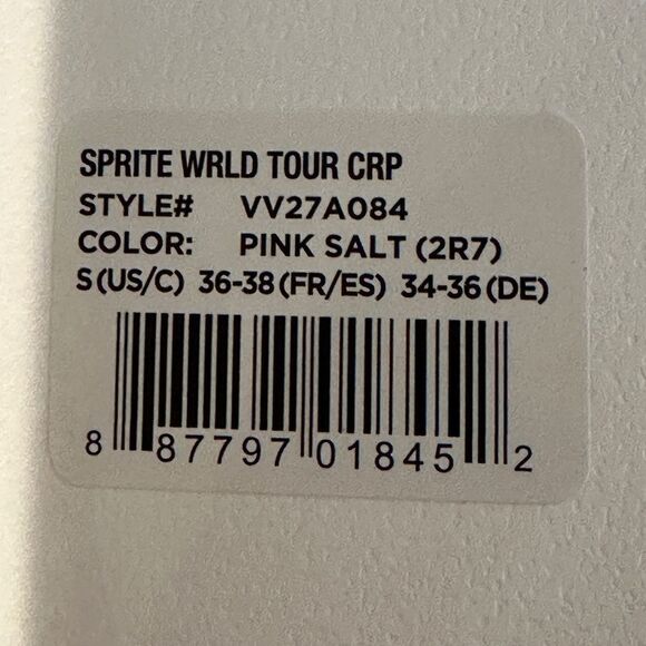 WILDFOX WOMEN’S SPRITE WORLD TOUR CROP IN PINK SALT NWT - Picture 5 of 8